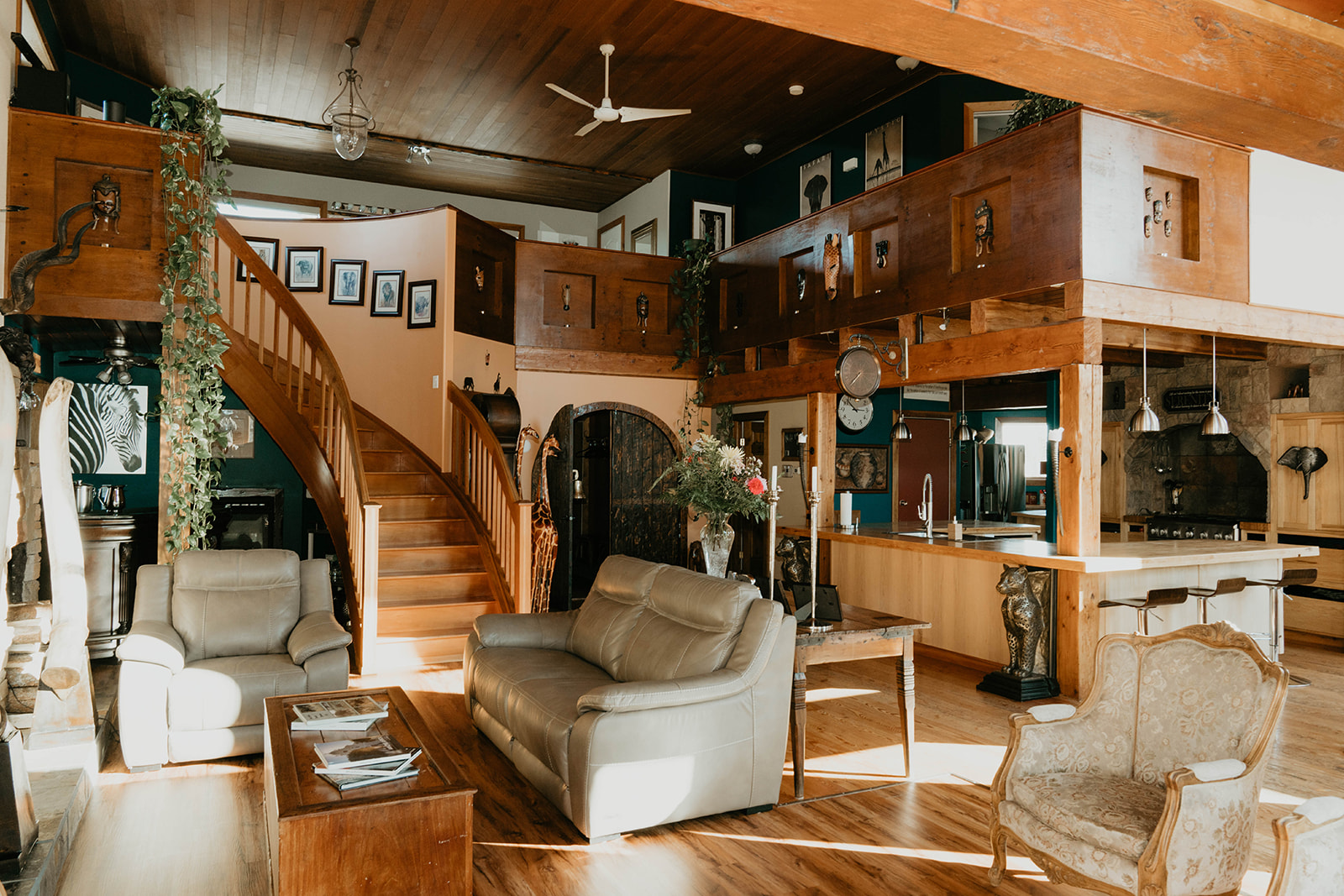 main living area of south africa house guest lodge wainwright